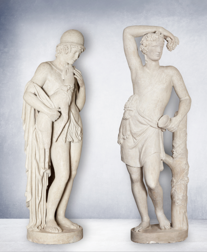 Paire de sculptures en stuc, France 18e siècle