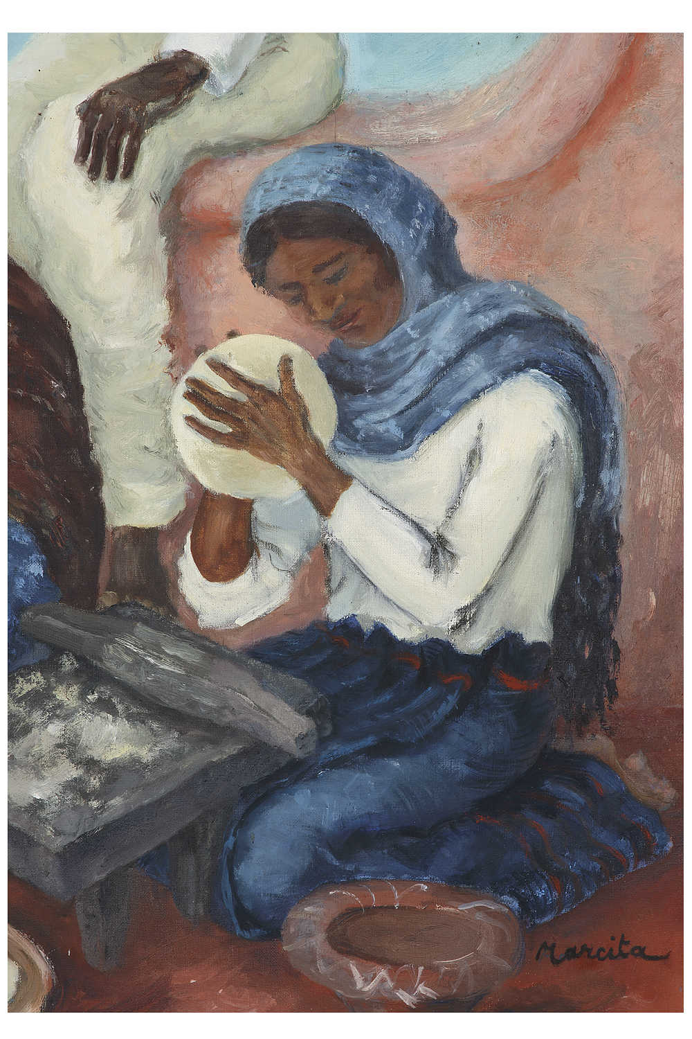 Huile sur toile de Marcita Bloch, France 1903